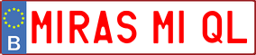 Trailer License Plate